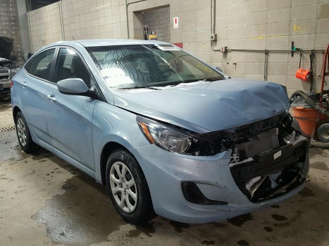 KMHCT4AE4EU646899 - 2014 HYUNDAI ACCENT GLS BLUE photo 1