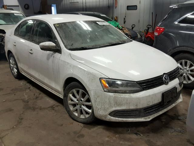 3VWDX7AJ3CM410688 - 2012 VOLKSWAGEN JETTA SE WHITE photo 1