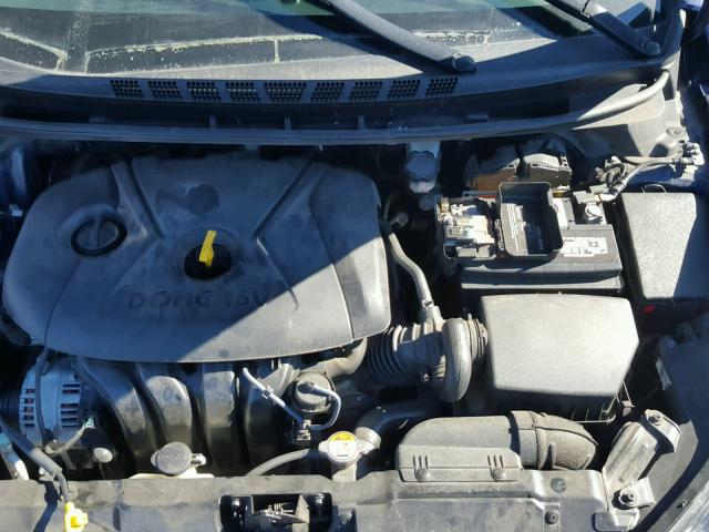 5NPDH4AE7EH540189 - 2014 HYUNDAI ELANTRA SE BLUE photo 7