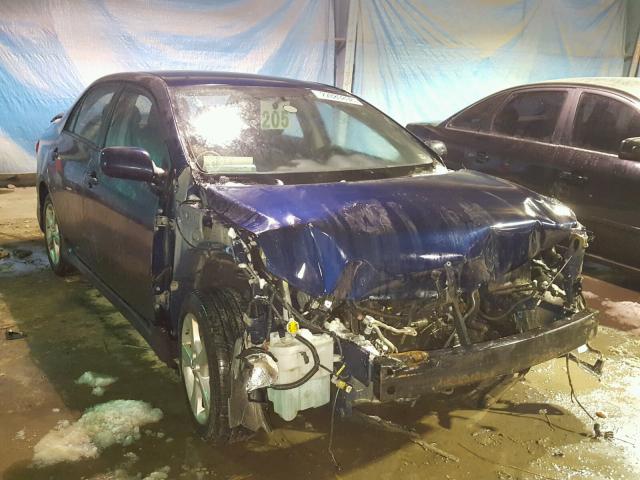 2T1BU4EEXDC122529 - 2013 TOYOTA COROLLA BA BLUE photo 1