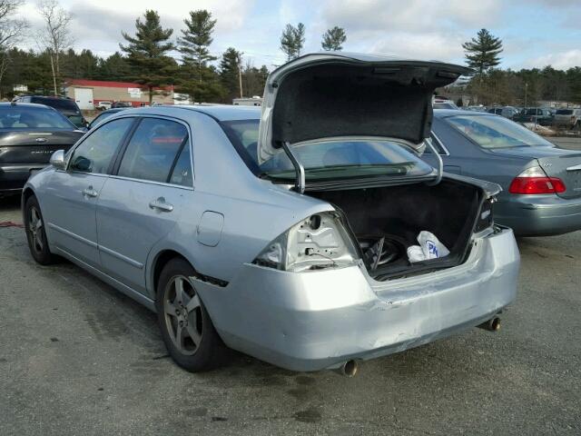 JHMCN36416C000458 - 2006 HONDA ACCORD HYB SILVER photo 3