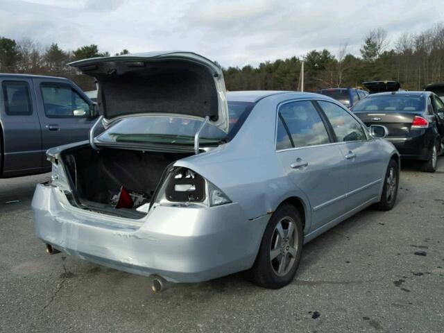 JHMCN36416C000458 - 2006 HONDA ACCORD HYB SILVER photo 4