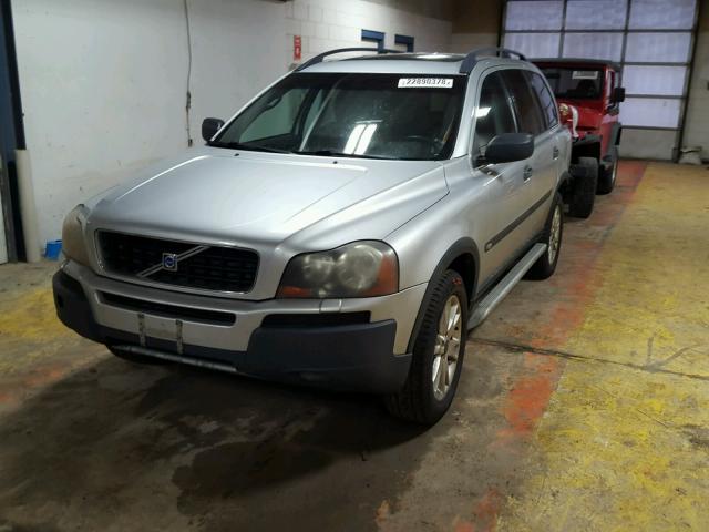 YV1CM91H041118795 - 2004 VOLVO XC90 T6 SILVER photo 2