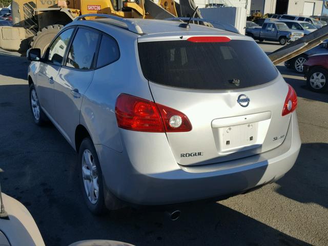 JN8AS58V18W128417 - 2008 NISSAN ROGUE S SILVER photo 3