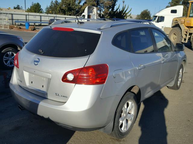 JN8AS58V18W128417 - 2008 NISSAN ROGUE S SILVER photo 4