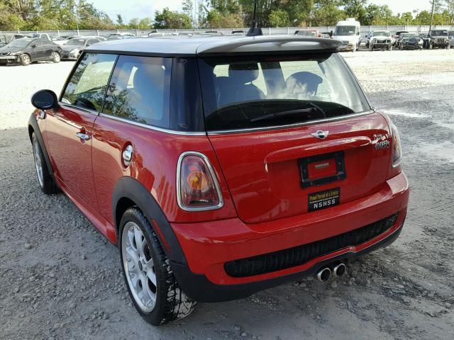 WMWMF73507TT84707 - 2007 MINI COOPER S RED photo 3