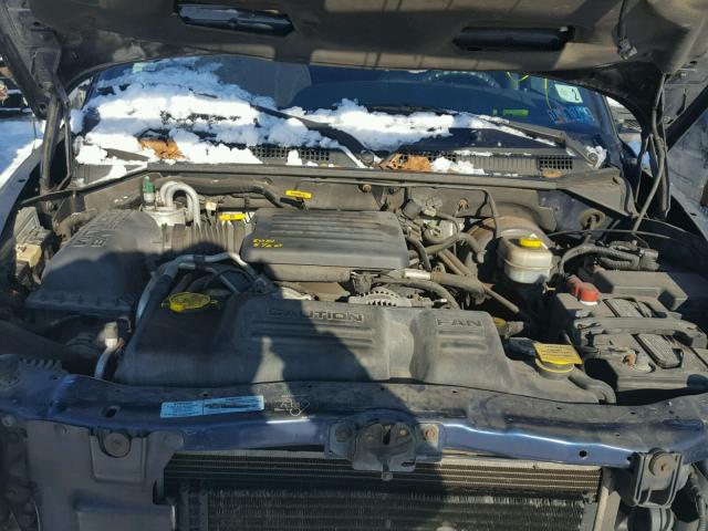 1B7GG22N6YS731689 - 2000 DODGE DAKOTA BLUE photo 7