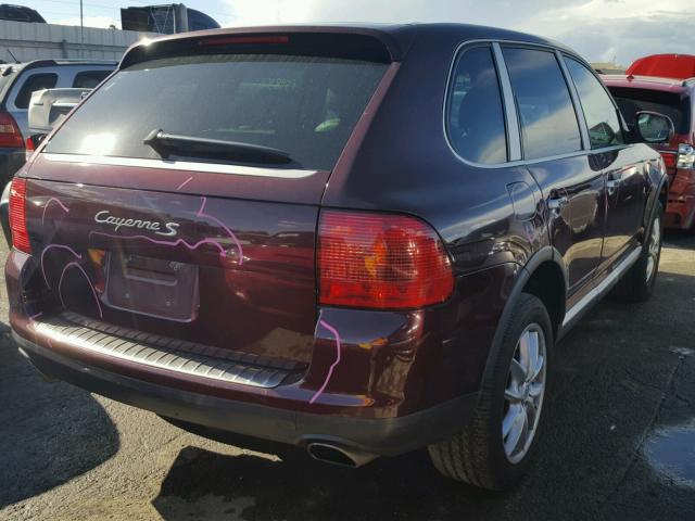 WP1AB29P94LA68925 - 2004 PORSCHE CAYENNE S MAROON photo 4