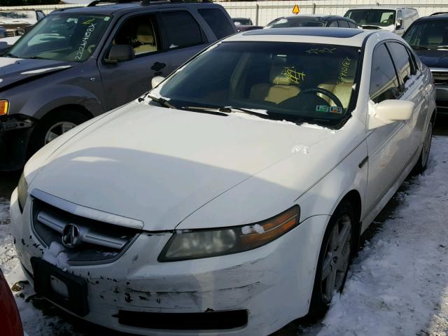 19UUA66205A082082 - 2005 ACURA TL WHITE photo 2