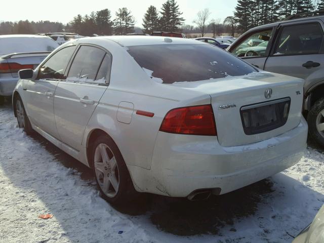 19UUA66205A082082 - 2005 ACURA TL WHITE photo 3