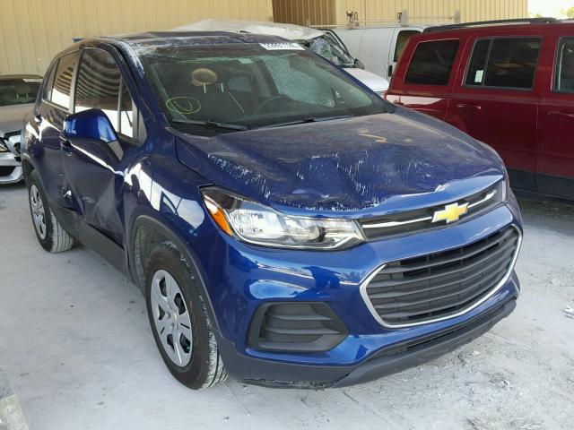 3GNCJKSB9HL158802 - 2017 CHEVROLET TRAX LS BLUE photo 1