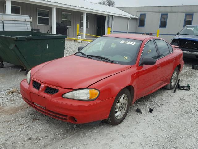 1G2NE52F04C249056 - 2004 PONTIAC GRAND AM S RED photo 2