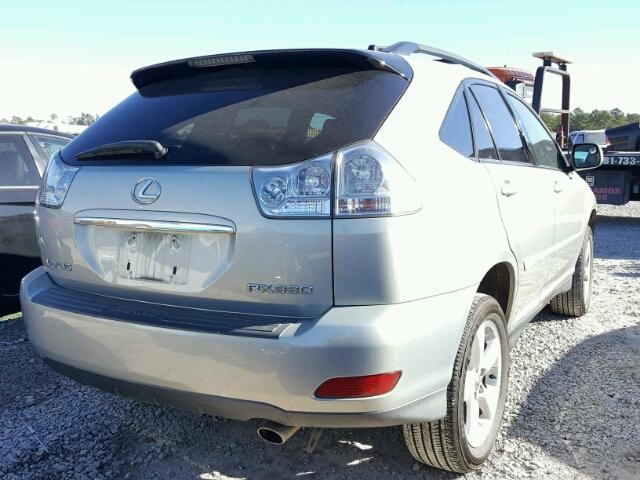 2T2HA31U34C016817 - 2004 LEXUS RX 330 SILVER photo 4