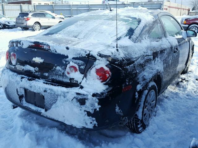 1G1AH1F57A7136293 - 2010 CHEVROLET COBALT BLACK photo 4