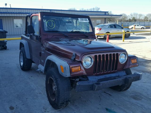 1J4FA49S11P338366 - 2001 JEEP WRANGLER / PURPLE photo 1