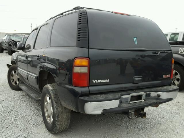 1GKEC13TX3R230206 - 2003 GMC YUKON BLACK photo 3