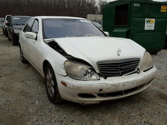 WDBNG83J43A332430 - 2003 MERCEDES-BENZ S 430 4MAT WHITE photo 1