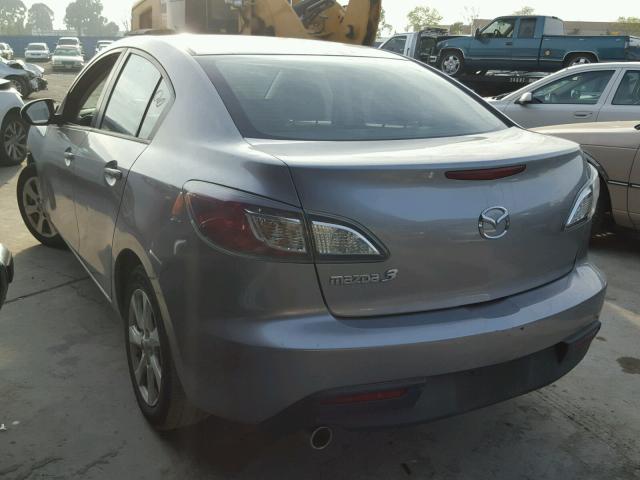 JM1BL1SG1A1142143 - 2010 MAZDA 3 I GRAY photo 3