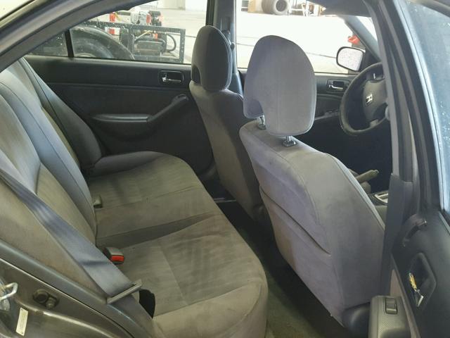 2HGES16534H502836 - 2004 HONDA CIVIC LX GRAY photo 6