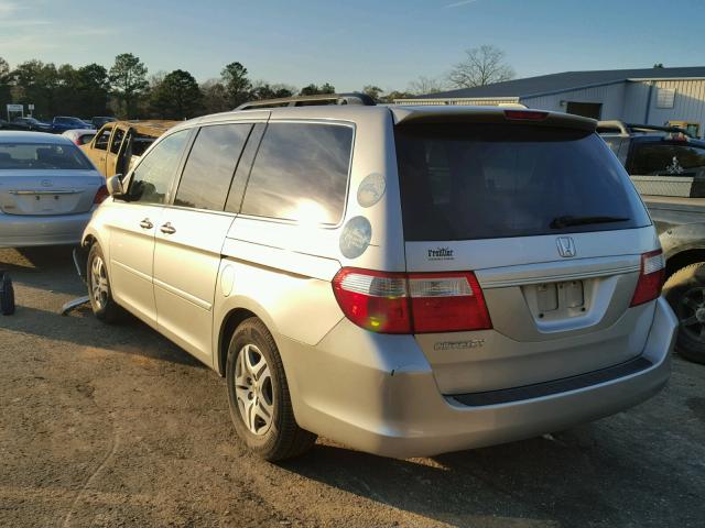 5FNRL38466B403238 - 2006 HONDA ODYSSEY EX SILVER photo 3