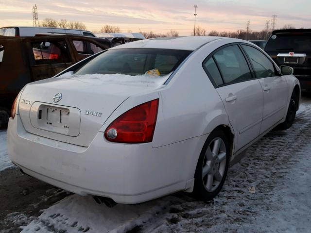 1N4BA41E76C823674 - 2006 NISSAN MAXIMA SE WHITE photo 4