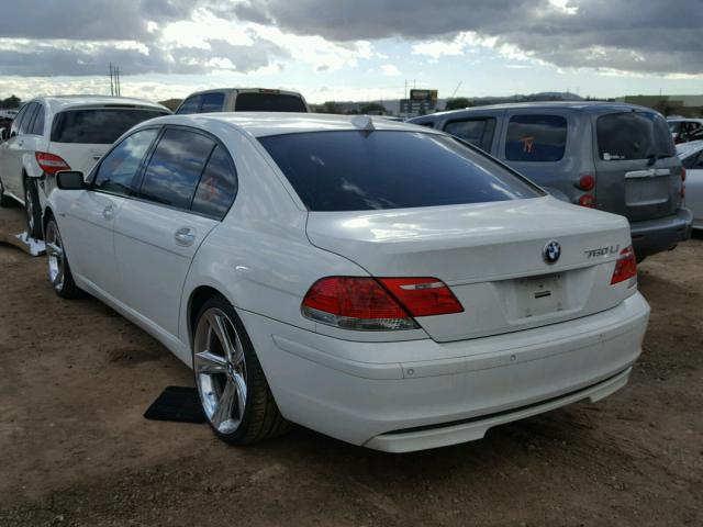 WBAHN03597DD98663 - 2007 BMW 760 LI WHITE photo 3