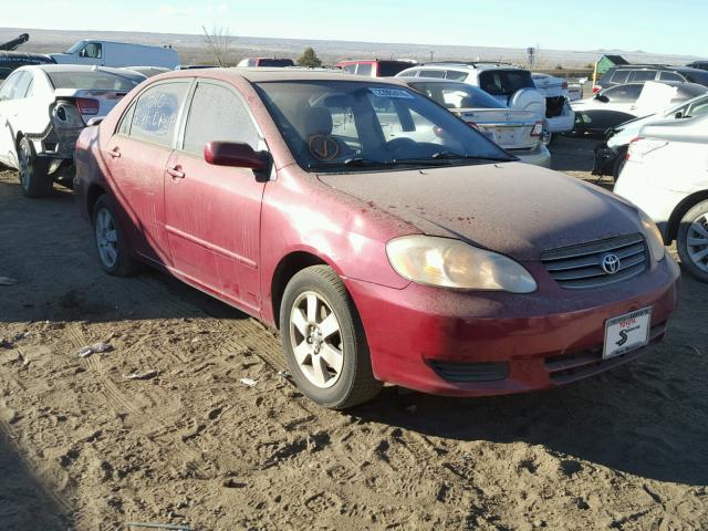 1NXBR38E04Z223536 - 2004 TOYOTA COROLLA CE RED photo 1