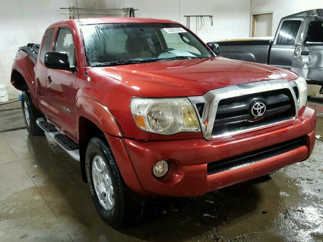 5TEUU42N85Z108413 - 2005 TOYOTA TACOMA ACC BURGUNDY photo 1