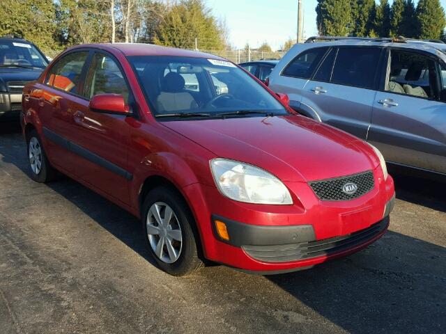 KNADE123476263824 - 2007 KIA RIO BASE RED photo 1