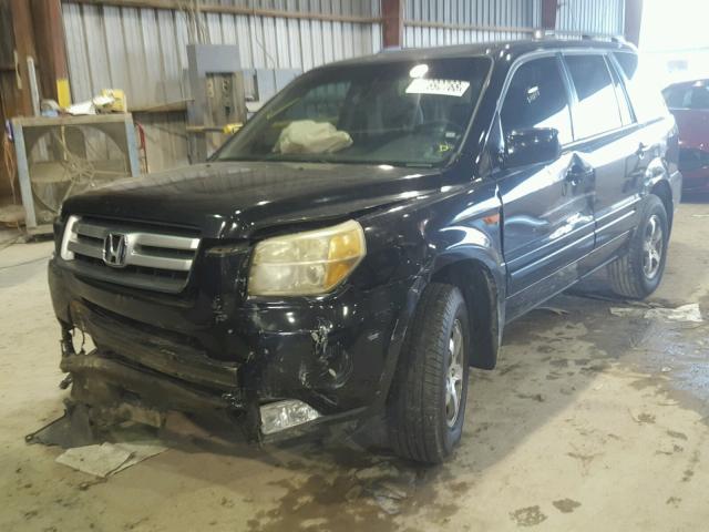 5FNYF28526B005742 - 2006 HONDA PILOT EX BLACK photo 2