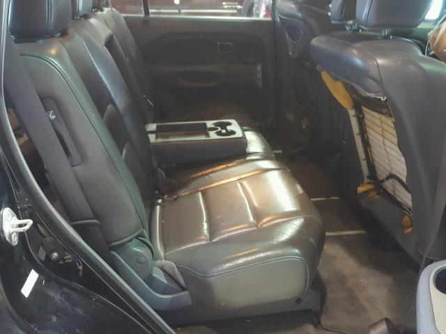 5FNYF28526B005742 - 2006 HONDA PILOT EX BLACK photo 6