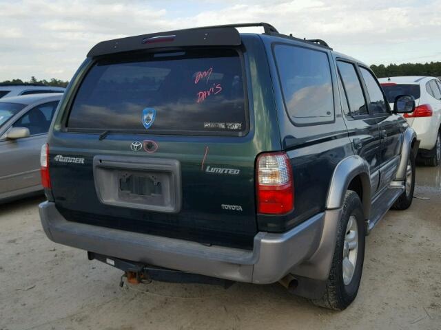 JT3GN87R210185581 - 2001 TOYOTA 4RUNNER LI GREEN photo 4