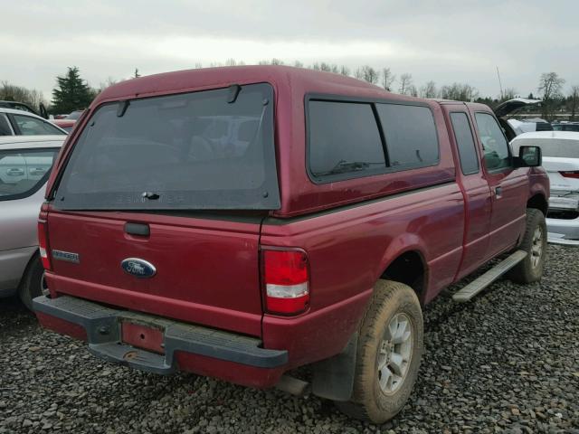 1FTZR15E07PA56920 - 2007 FORD RANGER SUP MAROON photo 4