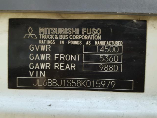 JL6BBJ1S58K015979 - 2008 MITSUBISHI FUSO TRUCK OF FE 84D TWO TONE photo 10