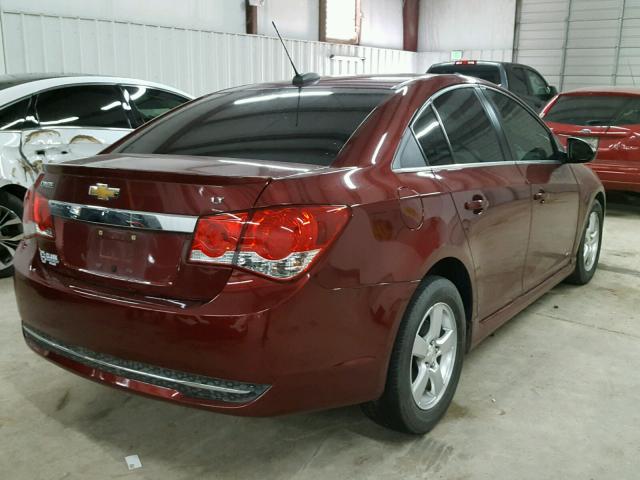 1G1PC5SB6F7134246 - 2015 CHEVROLET CRUZE LT MAROON photo 4