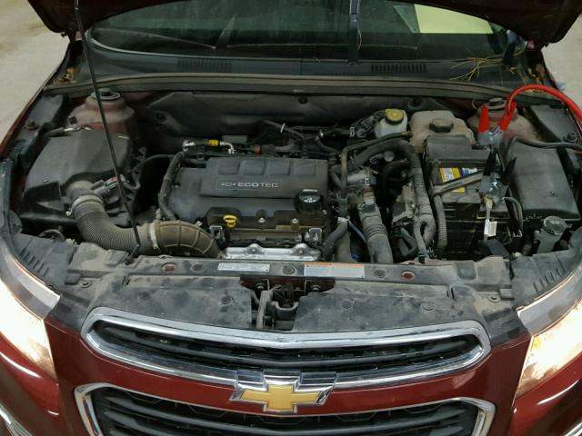 1G1PC5SB6F7134246 - 2015 CHEVROLET CRUZE LT MAROON photo 7