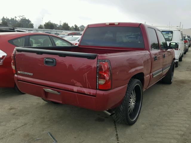 2GCEC13TX61179296 - 2006 CHEVROLET SILVERADO RED photo 4