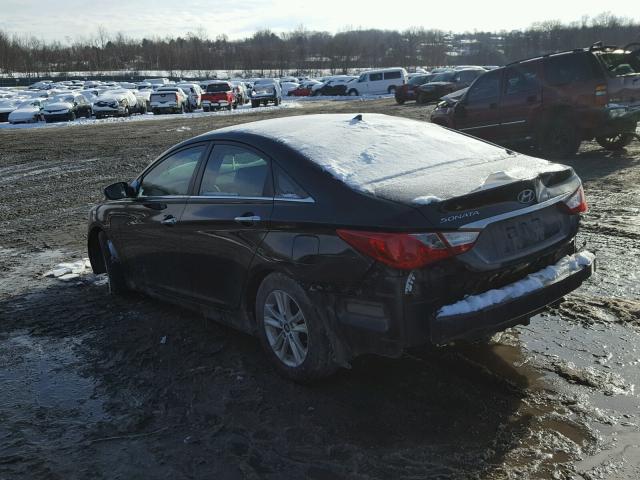 5NPEB4AC4BH248435 - 2011 HYUNDAI SONATA GLS BLACK photo 3