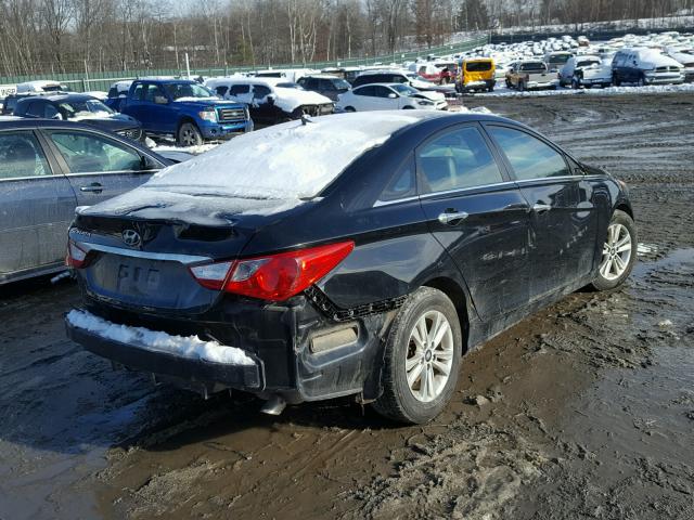 5NPEB4AC4BH248435 - 2011 HYUNDAI SONATA GLS BLACK photo 4