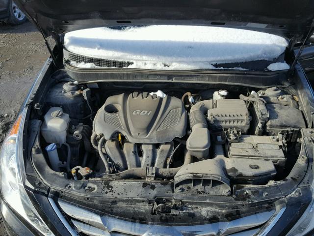 5NPEB4AC4BH248435 - 2011 HYUNDAI SONATA GLS BLACK photo 7