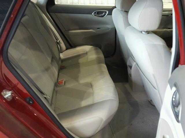 3N1AB7AP0EY286354 - 2014 NISSAN SENTRA S RED photo 6