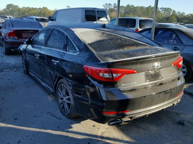 5NPE34AB3FH100853 - 2015 HYUNDAI SONATA SPO BLACK photo 3