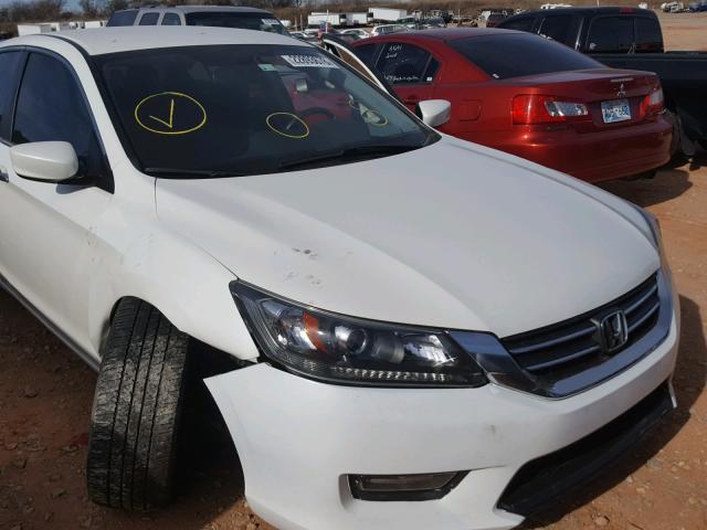 1HGCR2F59EA093671 - 2014 HONDA ACCORD SPO WHITE photo 1