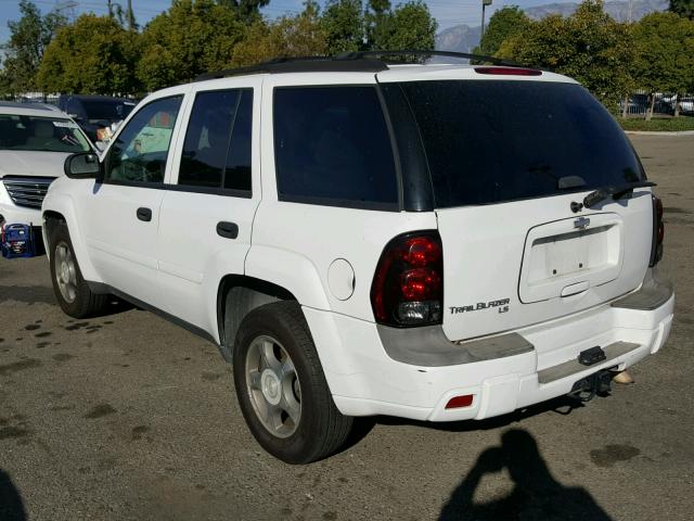 1GNDS13S472102681 - 2007 CHEVROLET TRAILBLAZE WHITE photo 3