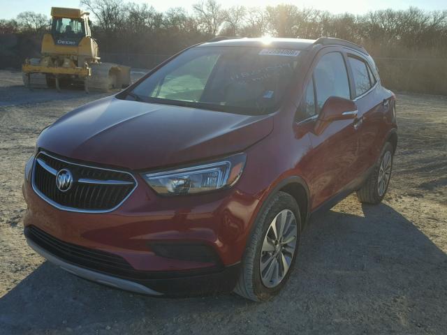 KL4CJASB6HB217349 - 2017 BUICK ENCORE PRE RED photo 2