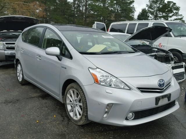 JTDZN3EU6E3309242 - 2014 TOYOTA PRIUS V SILVER photo 1