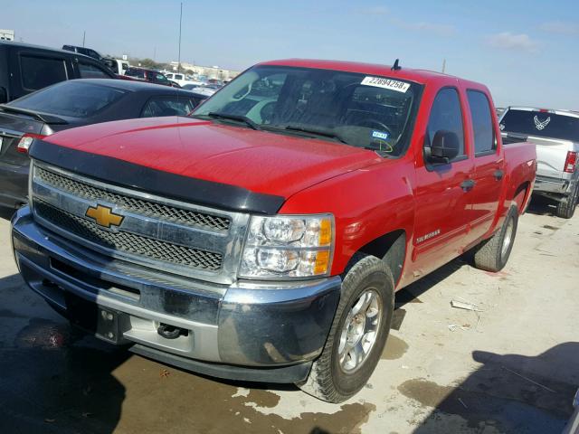 1GCPKSE73CF236587 - 2012 CHEVROLET SILVERADO RED photo 2