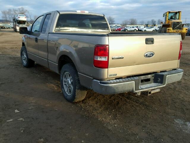 1FTPX12535FB58281 - 2005 FORD F150 GOLD photo 3