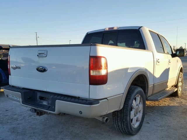 1FTPW14V38KD18543 - 2008 FORD F150 SUPER WHITE photo 4