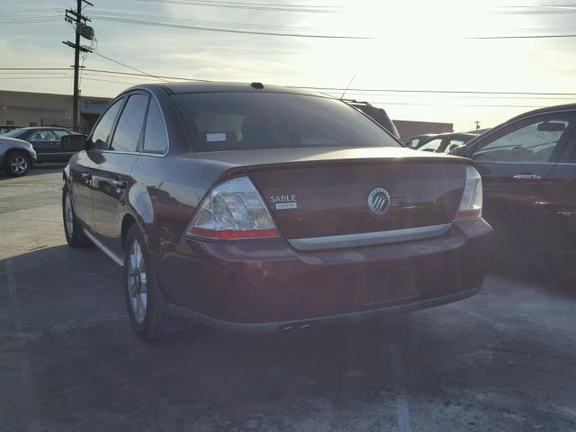 1MEHM42W68G622877 - 2008 MERCURY SABLE PREM BURGUNDY photo 3